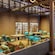 An artist rendering of an outdoor Japanese style dining area at Mike & Sully’s on the Disney Adventure